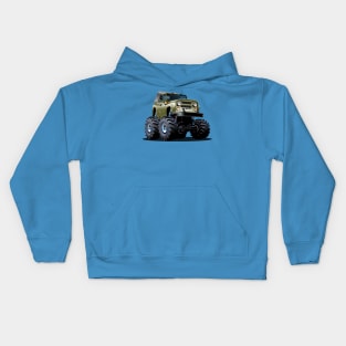 Cartoon Monster Truck Kids Hoodie